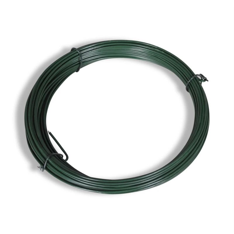 Stieple zn ar pvc 1.6-2.3mm zaļa 30m