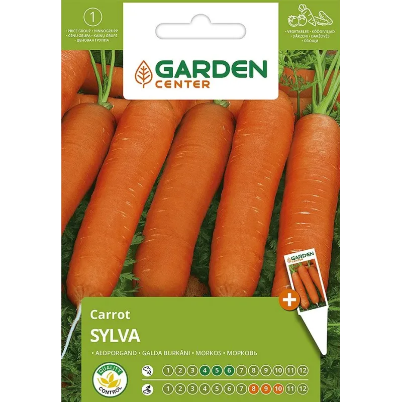 Sēklas Garden Center, burkāns Sylva, 3 g