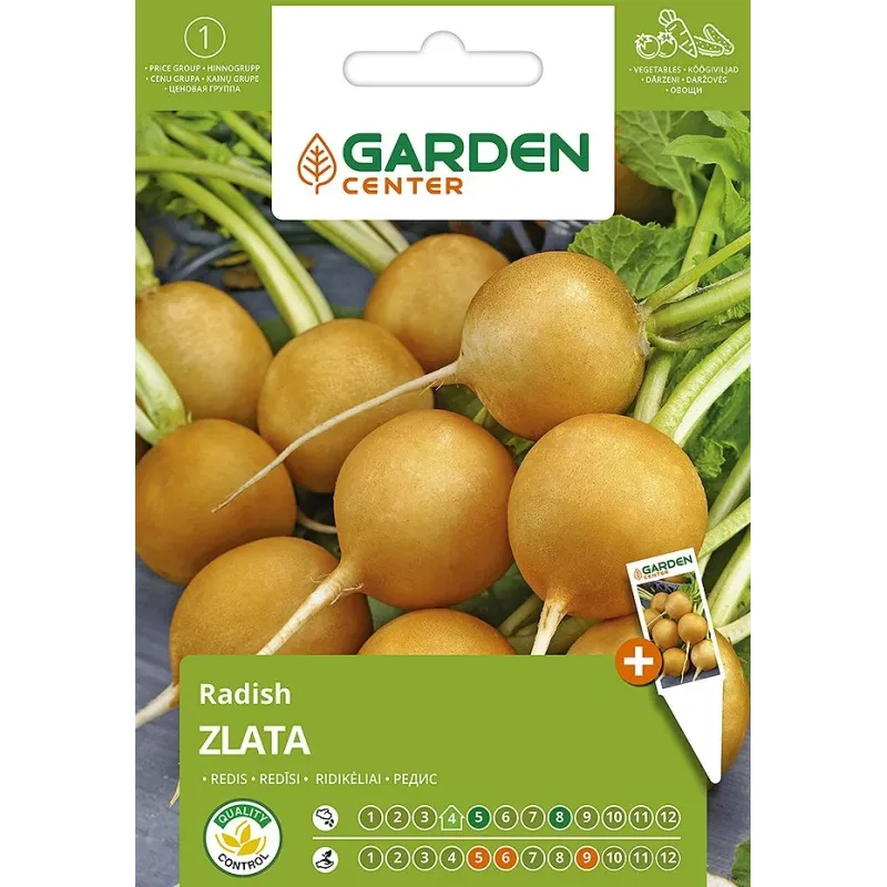 Sēklas Garden Center, redīsi Zlata, 3 g