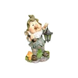 Figūra rūķis ar lukturi 53cm