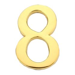 Durvju numurs 8 zelta krāsā 45 mm