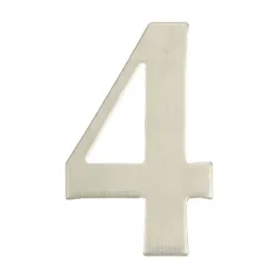 Uksenumber Haushalt SS-4, 6.2 cm x 3.5 cm, roostevaba teras, roostevaba teras v.