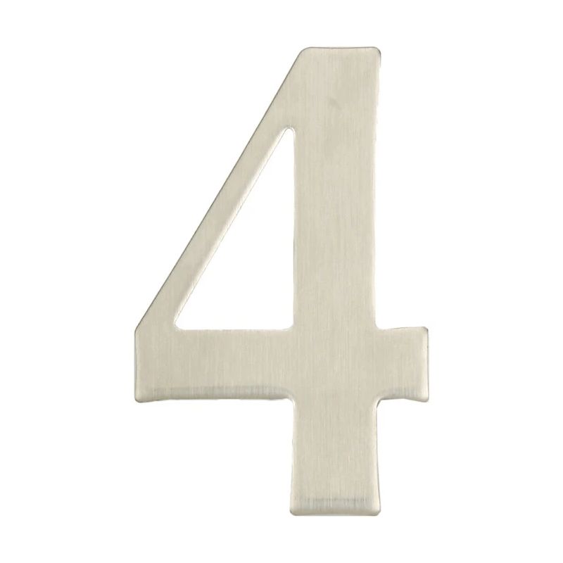 Uksenumber Haushalt SS-4, 6.2 cm x 3.5 cm, roostevaba teras, roostevaba teras v.