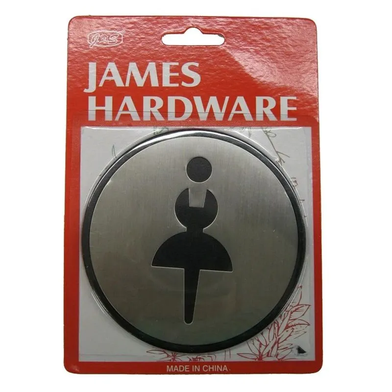 Siev.wc durvju zīme nerūs. tērauda 97 mm