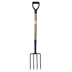 Dārza dakšas ar koka kātu