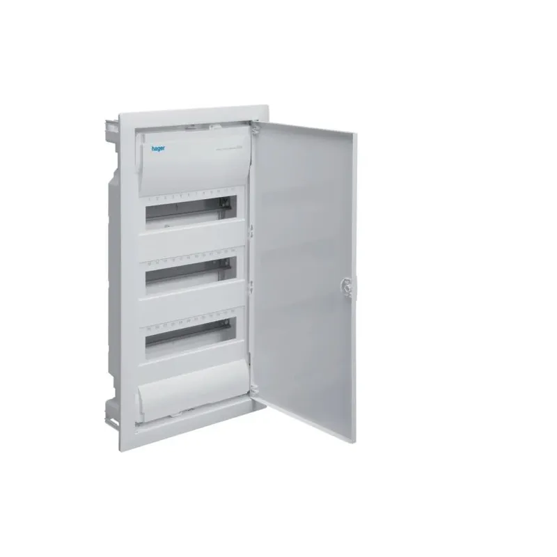 Moduļu panelis Hager VU36NE, zemapmetuma, IP30, 36 mod., balta krās.