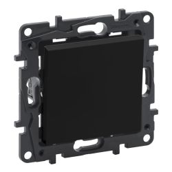 Krusta slēdzis LEGRAND NILOE STEP, melnā krāsā