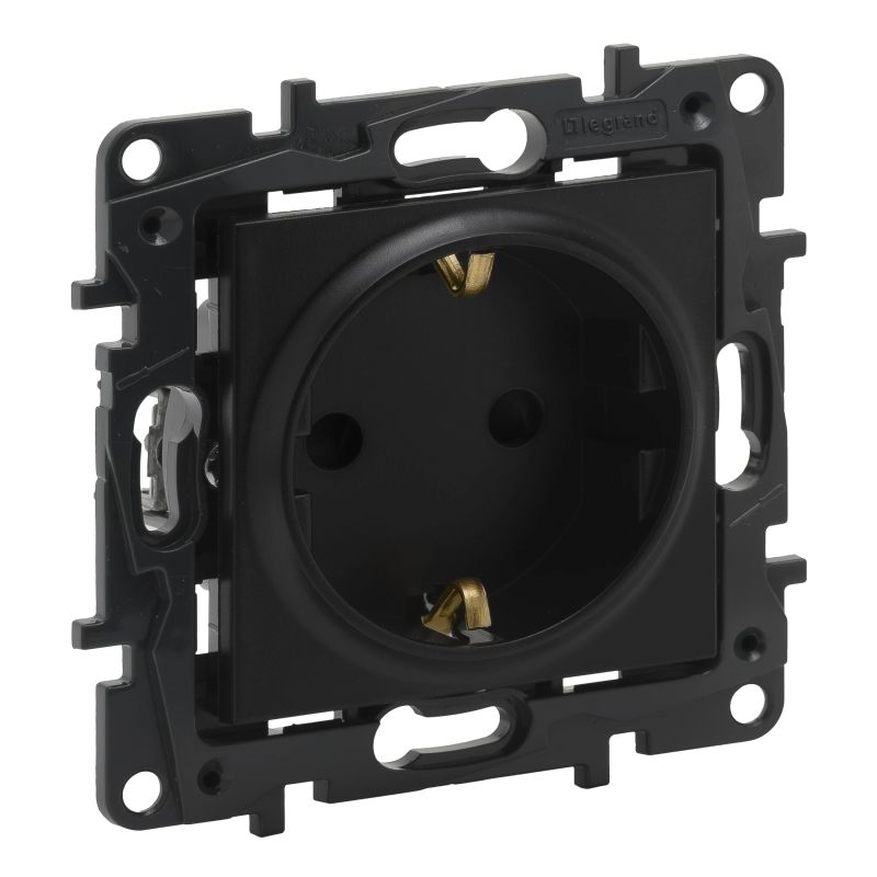 Rozete LEGRAND NILOE STEP ar īe.. melna