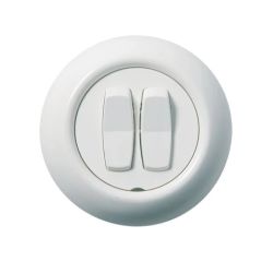 Slēdzis schneider renova 1+1 balts