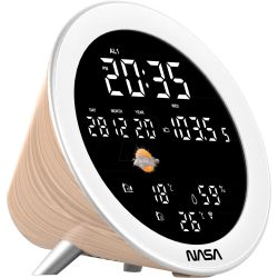 Nasa WSP1700 wood Weather Station-Speaker BT Ship