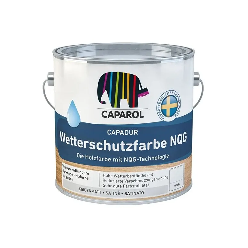 Krāsa, krāsotu virsmu defektu novēršanai Caparol Wetterschutzfarbe NQG B1, matēts, 0.7 l, wetterschutzfarbe nqg b1