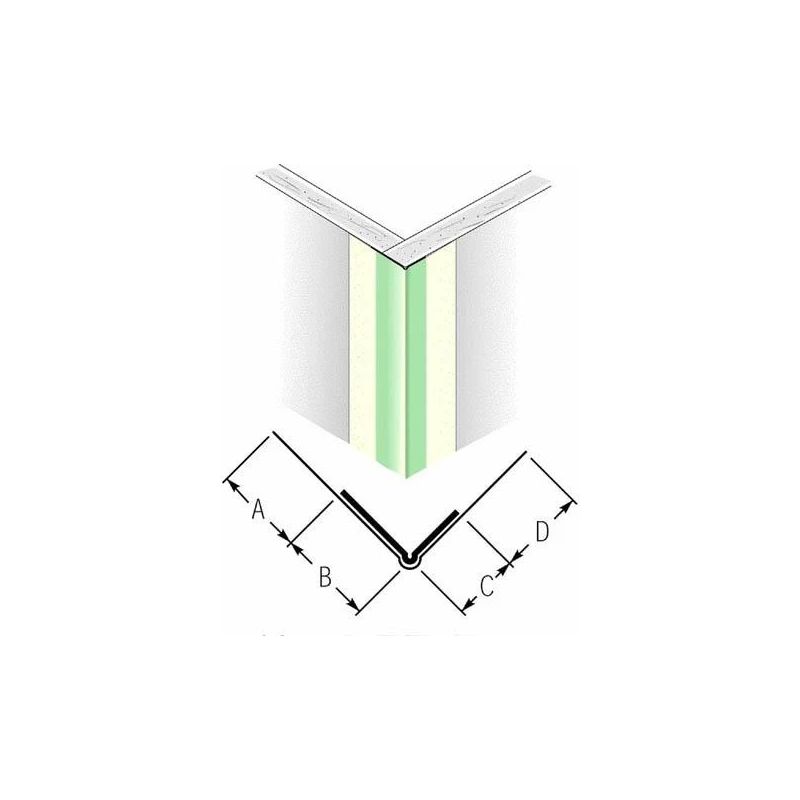 Zemapmetuma stiprinājuma detaļas Sheetrock pusinė, papīrs, 3 m x 55 mm