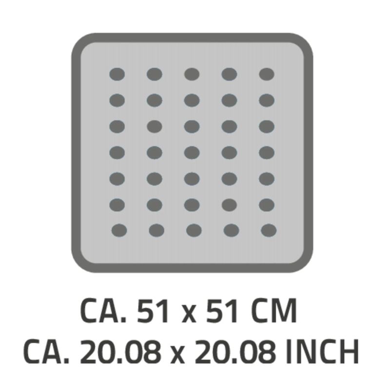 Vannas istabas paklājs Ridder 167909, smilškrāsas, 51 cm x 51 cm