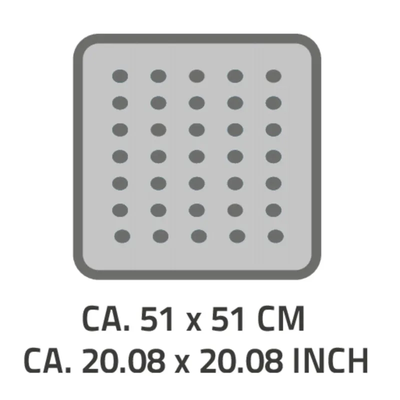 Vannas istabas paklājs Ridder 167909, smilškrāsas, 51 cm x 51 cm