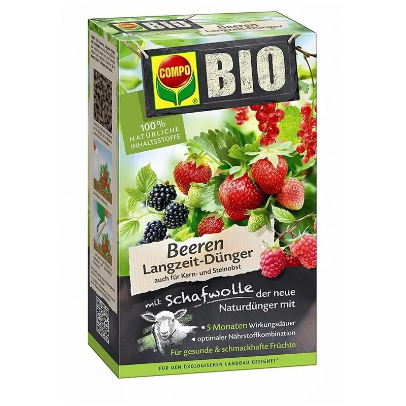 Mēslojums ogu stādiem Compo, granulēts, 0.75 kg