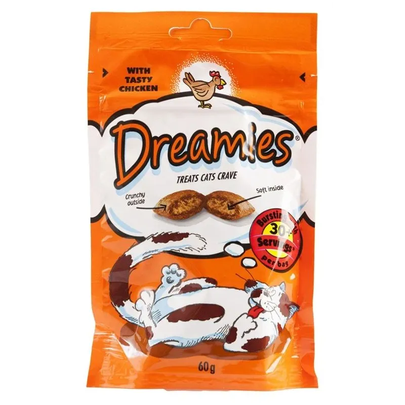 Kārumi kaķiem Dreamies Snacks, vistas gaļa, 0.06 kg