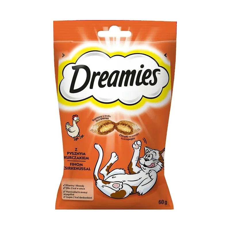 Kārumi kaķiem Dreamies Snacks, vistas gaļa, 0.06 kg