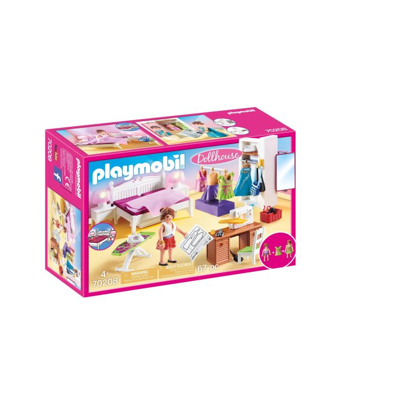 PLAYMOBIL DOLLHOUSE Guļamistaba ar šūšanas stūrīti 70208