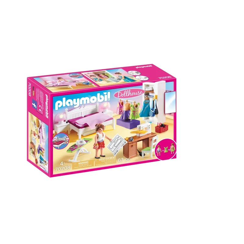 PLAYMOBIL DOLLHOUSE Guļamistaba ar šūšanas stūrīti 70208