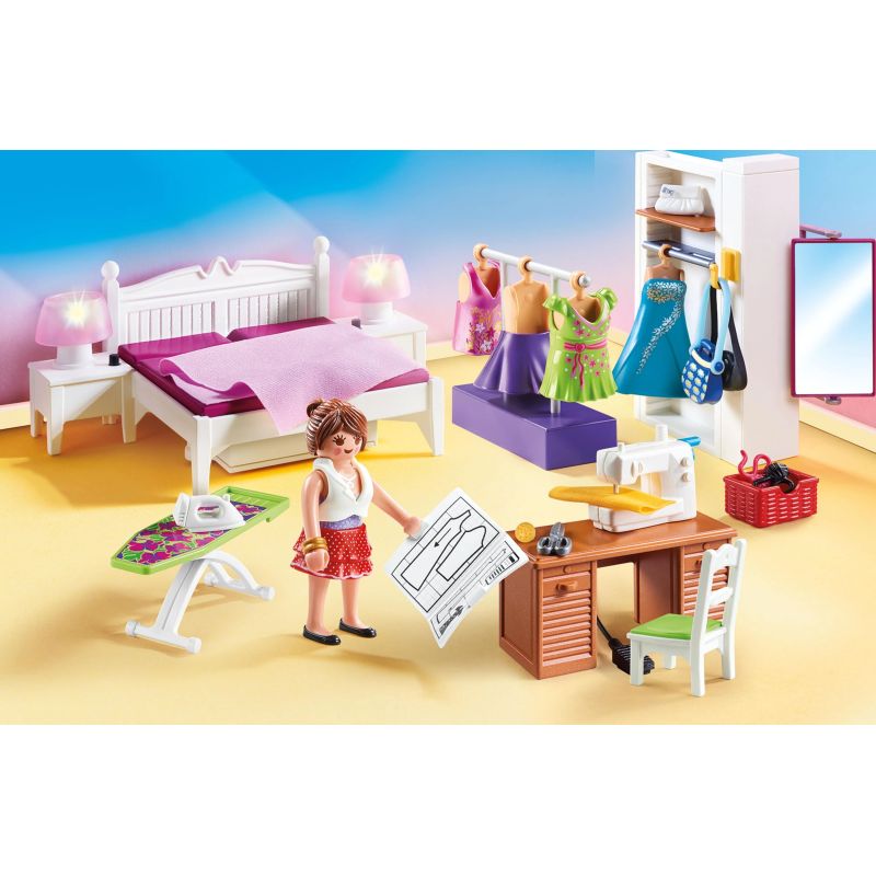 PLAYMOBIL DOLLHOUSE Guļamistaba ar šūšanas stūrīti 70208
