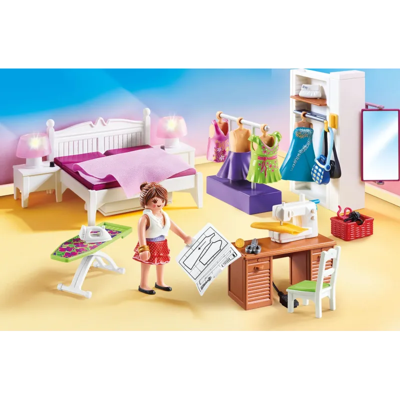 PLAYMOBIL DOLLHOUSE Guļamistaba ar šūšanas stūrīti 70208