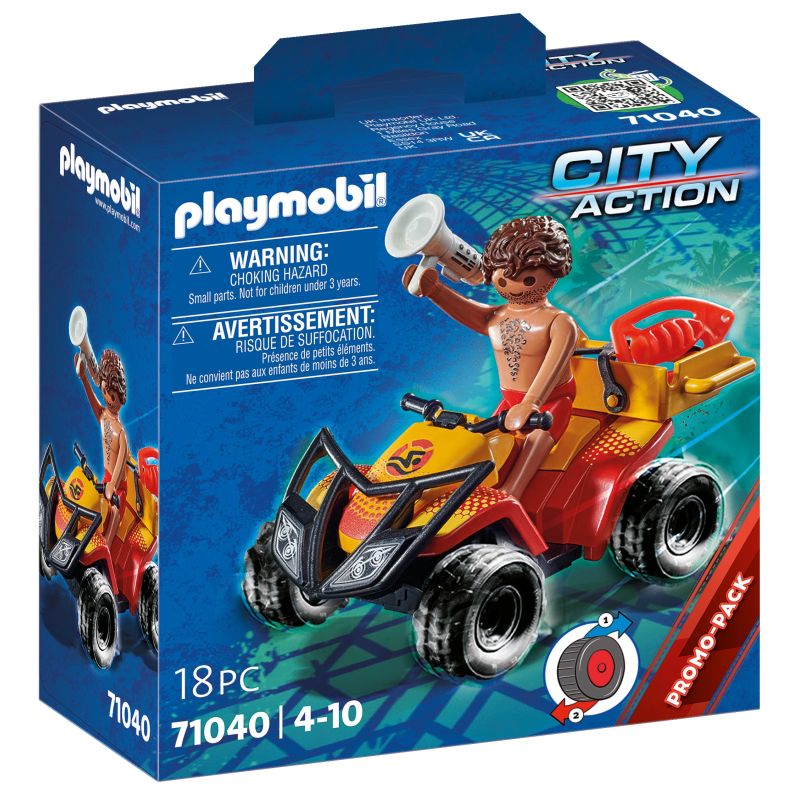 Konstruktors Playmobil City Action Pludmales Patruļas Kvadracikls 71040