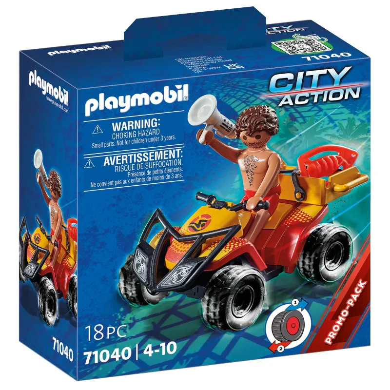 Konstruktors Playmobil City Action Pludmales Patruļas Kvadracikls 71040