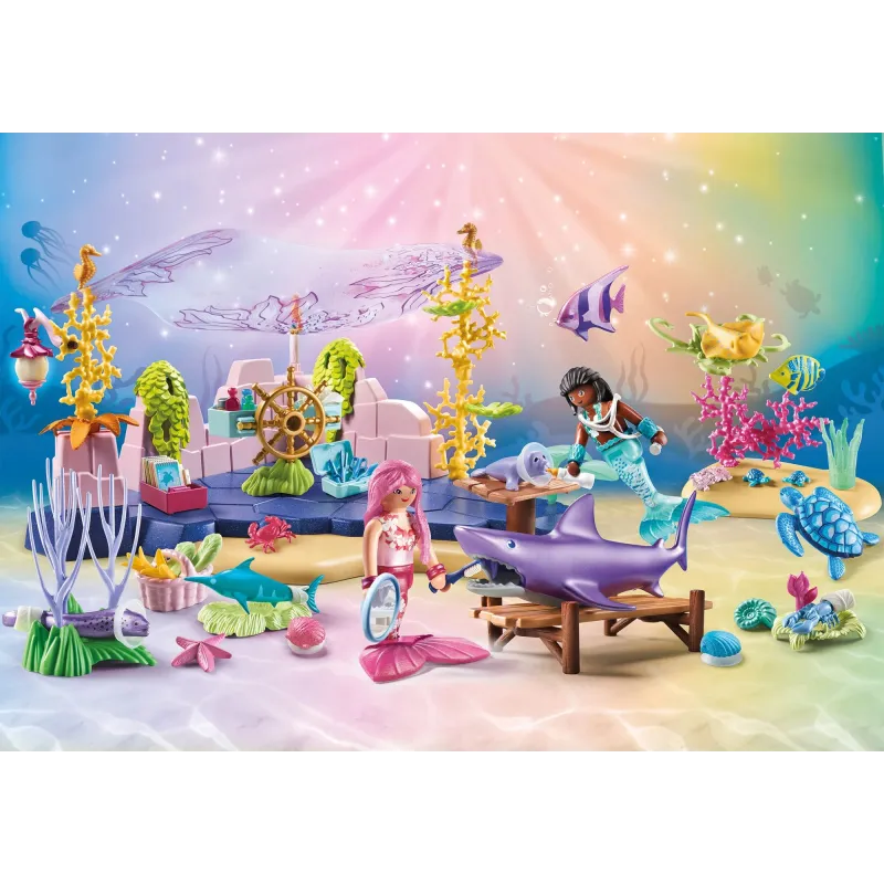 PLAYMOBIL MERMAIDS Nāriņu dzīvnieku aprūpes centrs 71499