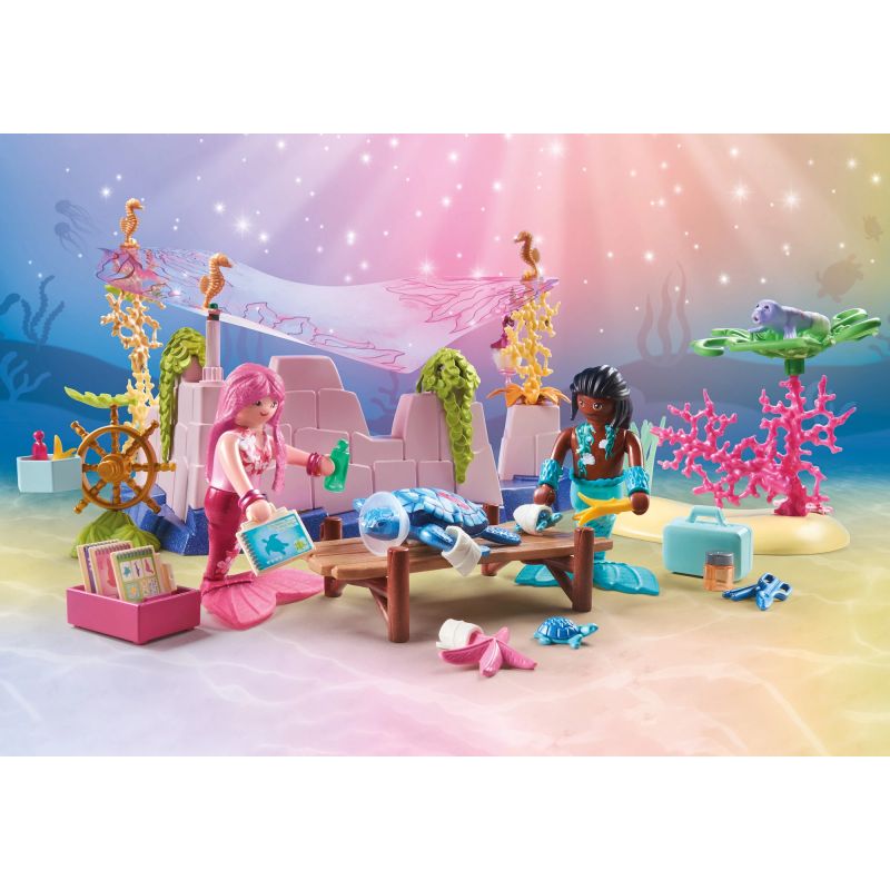 PLAYMOBIL MERMAIDS merineitsi loomahooldus 71499
