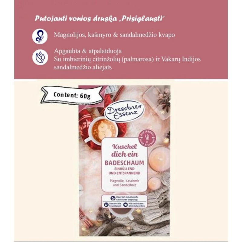 Sāls vannas put. cuddle up 60g