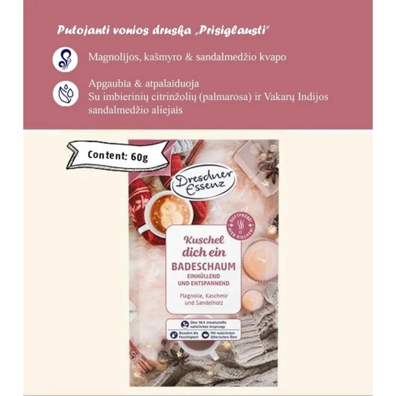 Sāls vannas put. cuddle up 60g