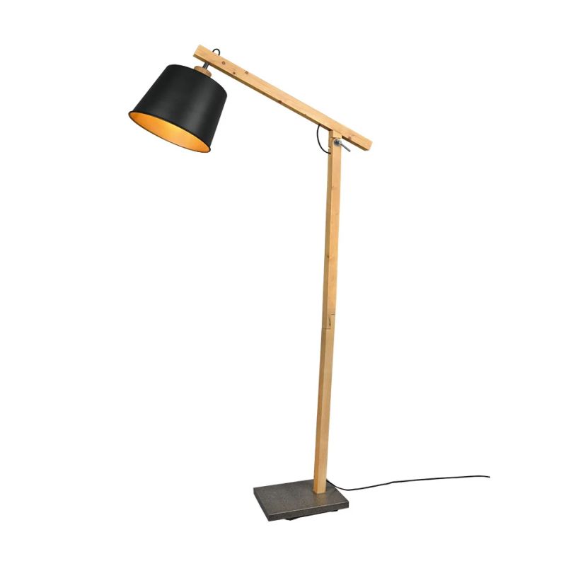 Stāvlampa harris 1xe27 melna-zelta