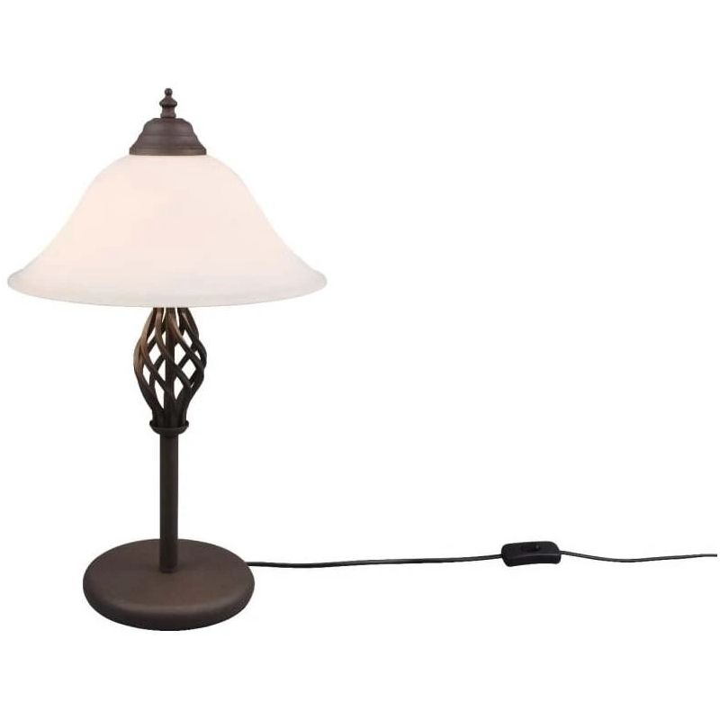 Galda lampa rustica 2xe14 rūsas