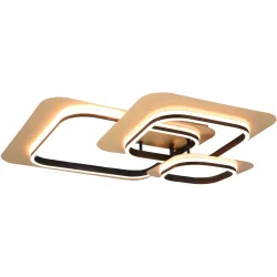 Lampa griestu led lugo 74 cm melns-zelts