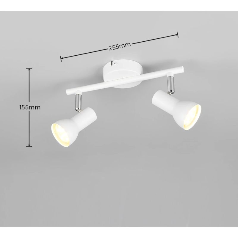 Lampa st. 2-lt cantar gu10 balts