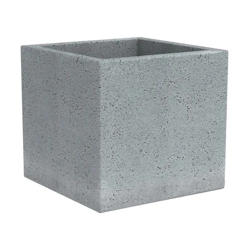 Puķu pods Scheurich Stony Grey 240-40, plastmasa, pelēka krās.