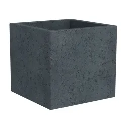 Цветочный горшок Scheurich Stony Black 240-30, пластик, черный цв.