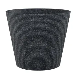 Lillepott Scheurich 242-30, plastik, must v.