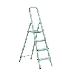 Kāpnes alumīnija ALW 4 pak. platf.augst 0.78m-max2.7m Elkop