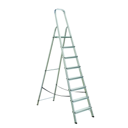 Kāpnes alumīnija ALW 8 pak. platf.augst 1.64m-max3.6m Elkop