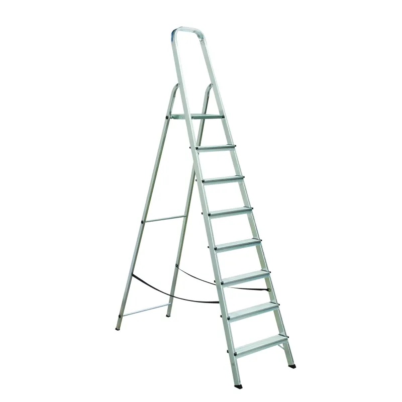 Kāpnes alumīnija ALW 8 pak. platf.augst 1.64m-max3.6m Elkop