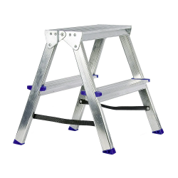 Kāpnes alumīnija DHR 2 pak. platf.augst 0.43m-max2.4m Elkop