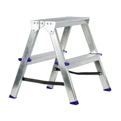 Kāpnes alumīnija DHR 2 pak. platf.augst 0.43m-max2.4m Elkop