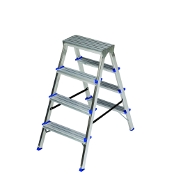 Kāpnes alumīnija DHR 4 pak. platf.augst 0.86m-max2.8m Elkop