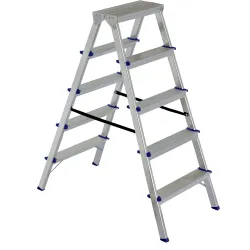 Kāpnes alumīnija DHR 5 pak. platf.augst 1.08m-max3.0m Elkop