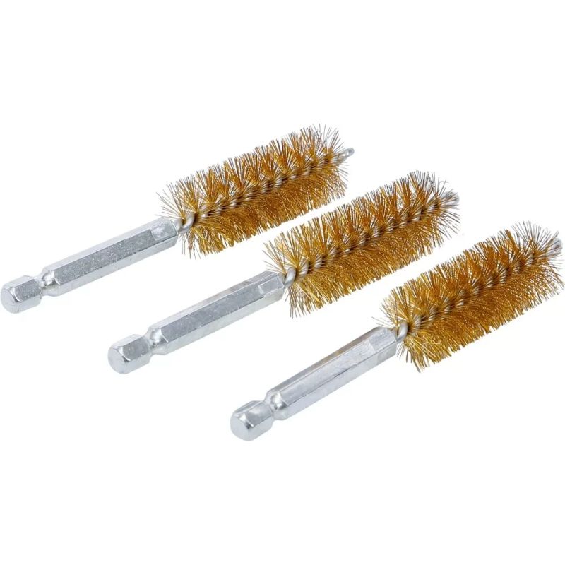 Misiņa birste , 18 mm , 6,3 mm ,1-4, piedziņa , 3 gab.