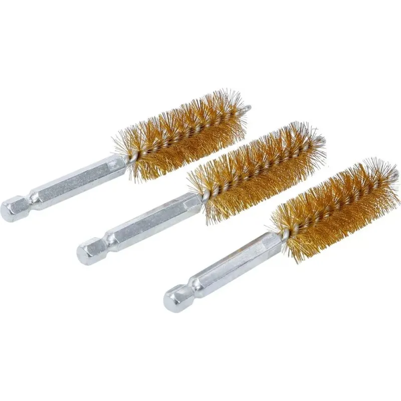 Misiņa birste , 18 mm , 6,3 mm ,1-4, piedziņa , 3 gab.