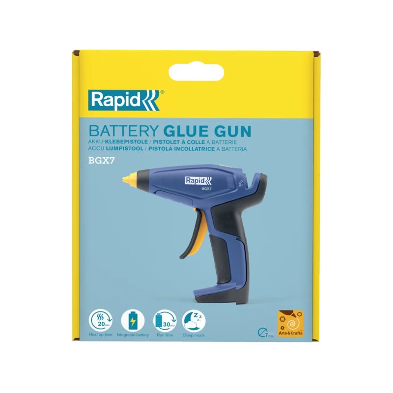 Akumulatora līmes pistole BGX7, 7mm, USB uzlādējama, Rapid