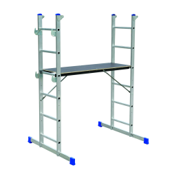 Kāpnes alumīnija sastātnes HPP 650 platf.augst 0.95m-max2.9m Elkop