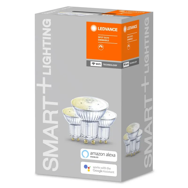 Viedā spuldze Ledvance LED, PAR16, 2700 °K, GU10, 5 W, 350 lm, 3 gab.